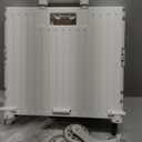 Collapsible Rolling Crate for Stair Climbing : Rolling Cart for Shopping Teacher Laundry (Milky White)