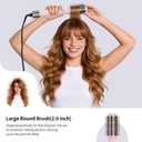 Rotating Hair Dryer Blow Brush, Multi Hot Air Styler Wrap, 105,000 RPM High-Speed Volumizing Spinning Blow Dryer Brush with Auto Curlers, Dry & Smooth & Curl & Volumize All in One