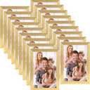 WIFTREY 4x6 Picture Frame Gold, 4 x 6 Photo Frames Bulk for Wall Hanging or Tabletop Display, 18 Pack