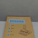 Broom with Dustpan Combo Set 54 Long Handle Household Dust Pan for Home Office Kitchen Cleaning Black & Grey