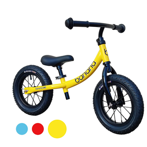 Banana Bike GT Lightweight Balancing Bike for 2-5 Year Old Boys and Girls - Alloy Steel Balance with Aluminium Frame, Adjustable Handlebar and Seat, No Pedal Bike, 12" Wheels, Kids Training