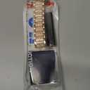 Mesime Compatible for Apple Watch Band with Screen Protector Case, Jewelry Replacement Bands 46mm 45mm 44mm 42mm 41mm 40 mm 38mm 2 Pack Protective Cover for iWatch Series 11/10/9/8/7/6/5/4/3/2/1/SE Women