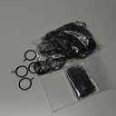 100 Pack Metal Drapery Curtain Rings Curtain Hanging Rings with Metal Curtain Drapery Pin Hooks for Window Door Shower Curtain, (Black)