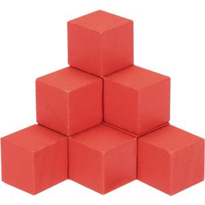 MECCANIXITY Crafts Wooden Cube 100 Pcs Square Wood Natural Solid Wood Crafts Blocks for DIY Projects, Puzzle Making, Letters, and Stamps for Home Decoration