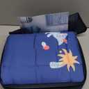 Topcee Weighted Blanket (7 lbs, 40" x 60") Cooling Throw Heavy Blanket for Sleeping Apply to 40-60 lbs, Soft Thick Breathable Blanket with Glass Bead, Easy Care (19-blue Dinosaur)