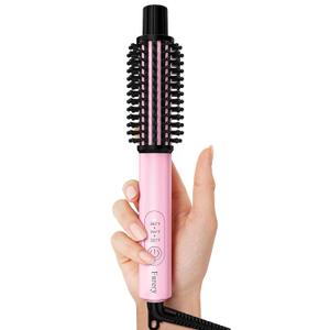 Farery Mini Thermal Brush 1 Inch, Heated Round Brush for Soft Curls, 3 Temperature Adjustable Travel Curling Iron for Short Hair, Lightweight Curling Wand for Bouncy Hair, Touch-ups, Dual Voltage