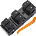Power Window Switch for Hyundai Elantra 2011-2015 (AUTO Down NOT AUTO) Left Driver Side Master Switch 93570-3X040RY Black 16Pin