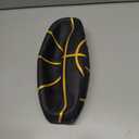 Dakapal Rubber Basketball Size 5 for Teens Adults Indoor Outdoor Basketballs for Game Gym Training Competition Sports Streetball Gift for Boys Girls Youth (Black&Gold/Deflated)