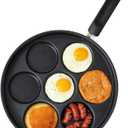 7-Cup Egg Frying Pan Skillet, Non Stick Egg Cooker Pan, Omelet Pan For Breakfast Pancake, Crepe Pan Gas Stove & Electronic (11.4in(7-cup eggpan))
