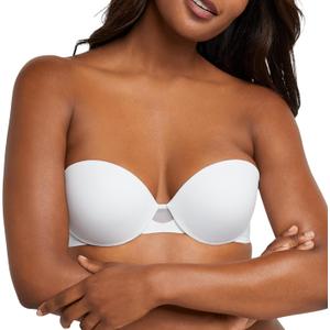 Maidenform Women's Dreamwire Strapless Multiway Underwire Bra (38B, White)