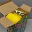 MGparty 12 Pcs 6 Inch Easter Eggs Fillable Large Plastic Easter Eggs with 2 Golden Eggs, Jumbo Empty Eggs for Easter Egg Hunt Basket Stuffers Party Favors Classroom Prizes and Easter Decorations