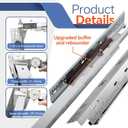 ToBeGreat Push to Open and Soft Close Undermount Drawer Slides,21 Inch Full Extension Concealed Bottom Mount Rails Glides with 3D Locking Devices for Kitchen & Cabinet(100 lb Capacity)