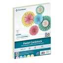 PrintWorks Pastel Cardstock 8.5" x 11" - 50 Sheets - 5 Assorted Pastel Colors - Ideal for School & Craft Projects - 67 lb/147 gsm - Made in the USA - SFI® Certified (00684)