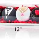 50 Pack 12 x 2.8 x 2.4 Inches Chocolated Covered Strawberries Boxes Macaron Boxes with Clear Lids, 12 Inches Long Bakery boxes with Window for Chocolate,truffle,Cocoa Bombs,Cookies