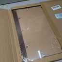 17x17 Picture Frame Display 9 opening 4X6 Picture Frame Collage,Multi Photo Frame with Mat,Plexiglass,Wall Mount Decor,Walnut Wood Grain