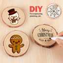 Unfinished Natural Wood Slices Wooden Circles with Tree Bark Log Discs for DIY Craft Rustic Wedding Ornaments