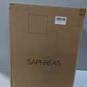 SAPHREAS Memory Foam Mattress Topper Queen Size, 3" Cooling Gel Memory Foam and 1" Soft Ventilated Mattress Pad Cover, Back Pain & Pressure Relief, 5-Zone Egg Crate Bed Topper