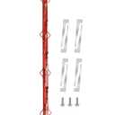 7ft Woven Wire Fence Stretcher Bar with 8 Wedges, Wire Stretcher Fence Suitable for Fixing Fences on Farms, Pastures, Garden Barriers (Red)