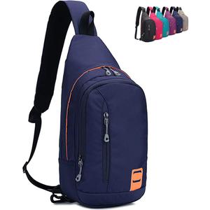 Peicees Small Sling Backpack Waterproof Unisex Shoulder Bag Chest Crossbody Daypack