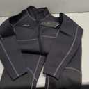 Hevto Men Wetsuits 3/2mm Neoprene Wet Suit Back Front Zip in Cold Water for Surfing Swimming Diving M
