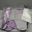 Nuanchu 6 Pcs Spring Lavender Purple Bathroom Rugs Set 2 Floral Hand Towels 2 Water Absorption Bath Mat 1 Non Slip U-Shaped Toilet Rugs 1 Toilet Lid Cover for Spring Bathroom Bedroom Living Room