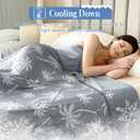 OMERAI Cooling Blanket King for Hot Sleepers, Breathable Summer Blanket Lightweight Blankets for Night Sweats, Double-Sided Cooling Effect Throw Blanket for Bed, 90"x108" Gray (Darkgrey)