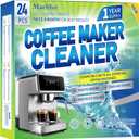 Coffee Maker Cleaner & Descaler Tablets - 24 PCS Uses for Keurig, Ninja, Breville, Delonghi, Miele, Jura and More, Coffee Machine Claening Tablets Removes Limescale -1Year Supply