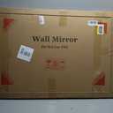 White Bathroom Mirror 24x36 Inch, Solid Wood Framed Rectangle Mirrors for Bathroom Bedroom Living Room or Entryway(24x36, White)