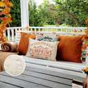 Fall Pillow Covers 12x20 Outdoor Waterproof Pumpkin Autumn Decor