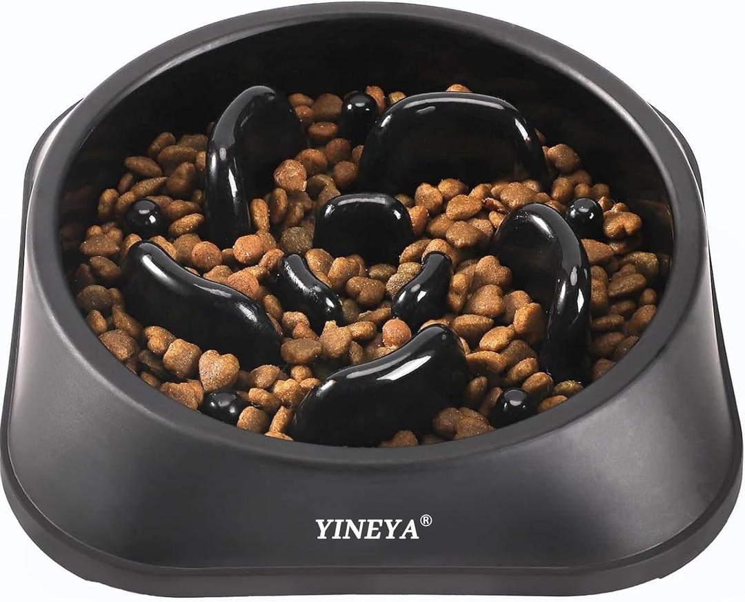 YINEYA Slow Feeder Dog Bowls, Pet Supplies that Slow Down Eating, Pet Food Bowls, Maze Dog Puzzle Feeder for Medium Breed