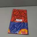 4 Pcs Spider Theme Tablecloths - 54x108 Inch Disposable Plastic Table Covers Rectangular Tablecloth for Birthday & Halloween Parties, Red & Blue with Hero Star