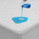 Premium King Size Mattress Protector,Waterproof HN Cooling Bed Mattress Cover,5D Breathable Noiseless Fitted 8"-21" Extra Deep Pocket Washable Anti Slip and Wear-Resistant(3-in-1,King)