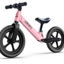Ridego 12 Inch Balance Bike for Kids 2-4 Year Old,Lightweight Kids Bike with Adjustable Seat, Push Bicycle with Air Rubber Tires，Ride-on Toys Birthday Gift