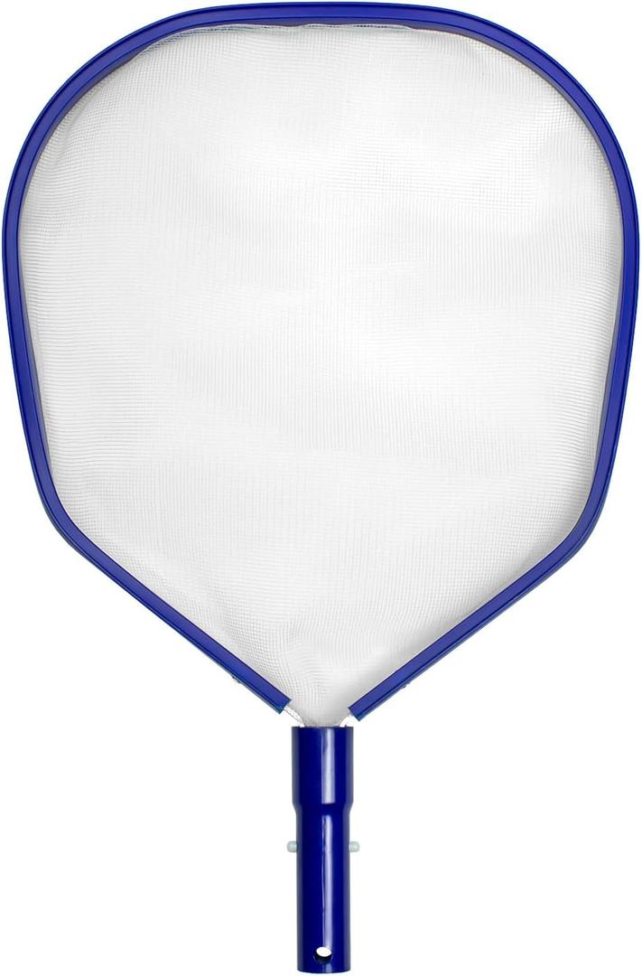 Aluminum Swimming Pool Leaf Skimmer with Fine-Mesh Net for Inground and Above Ground Pools