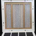 HVAC Premium 20 x 26 Duct Opening Steel Return Air Filter Grille, for 1-inch Filter, Removable Door, Flat Stamped HVAC Vent Cover Grille, Outer Dimensions 22.5 x 28.5