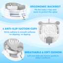 Baby Bath Seat for Babies 6 Months & up, Baby Bathtub Chair, Non-Slip Toddler Bath Support, Sit Up Bath Seat for Baby, Safe Infant & Newborn Bathtub Chair with Soft Cushion, Gray