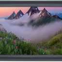 15x27 inch Picture Frame Solid Wood Black Panoramic Photo Frame,Suitable for Poster/Painting/Group Photo/Puzzle (A23B1527)