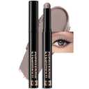 Matte Eyeshadow Stick, Gray Cream Eye Shadow Stick Waterproof Neutral Brown Eyeliner Brightener Pencil Crayon Long-Lasting Eye Highlighter Makeup for Women Easy to Use High Pigmented