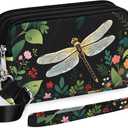 YINHEXI Small Crossbody Bags for Women, 3 Zippers Small Nylon Crossbody Purse for Travel, Cell Phone Wallet Bag for Women