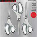 Scotch Precision Scissors, 8-Inch Stainless Steel Blades, Comfort Grip Handles, 3-Pack