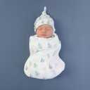 SwaddleDesigns Softest Cotton Muslin Fitted Crib Sheet, Toddler Sheet for Boys & Girls, Fits Standard Crib Mattress (28 x 52 inches), Denim