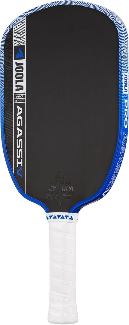 JOOLA Pro V Pickleball Paddle - 14mm/16mm - Raw Carbon Fiber Textured Surface - Enhanced Frame & Propulsion Core, USAPA & UPA-A Certified, NFC Chip Enabled, Premium Control & Lightweight Performance