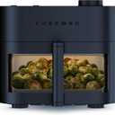 Chefman Crispinator Air Fryer 7-in-1 with 8 Qt Capacity, 450°F Max Temp & TurboFry Pro Technology for Fast, Even Results, Bake, Broil, Dehydrate, Viewing Window, Nonstick Ceramic-Coated Basket