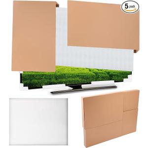 Feifeiya 5 Pcs TV Moving Boxes Foam Screen Cover Set, 40 x 60 x 3.5 Inches
Include Foam Flat Screen Cover and Large Case, Fits up to 65'' W x 36'' H, for TV Mirror Art Display Moving Protect Packing
