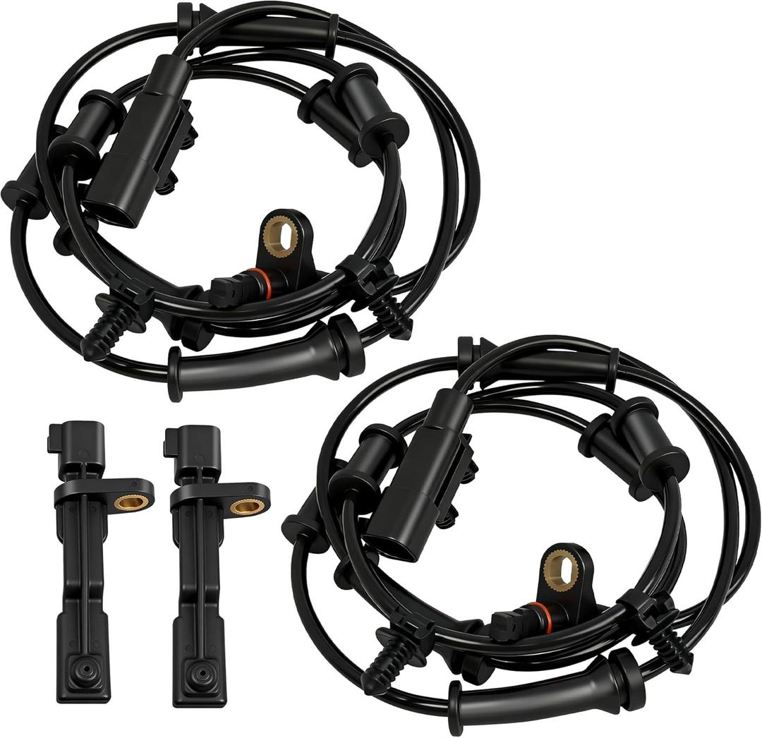 AcornTech 4PCS ABS Wheel Speed Sensors Front & Rear, Left & Right 5105572AA 5105063AB 5105573AA 5105573AB Compatible for 2007-2016 Jeep Compass Patriot 4WD, 2007-2012 Dodge Caliber AWD