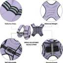 APEXUP 2.3 kg Weighted Vest for Men and Women, Training Equipment for Strength Training, Running (Pastel Purple)