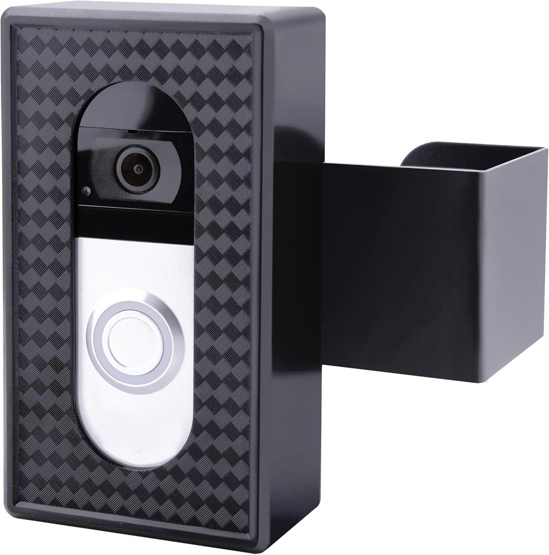 Anti-Theft Video Doorbell Mount, No Drill Ring Doorbell Holder for Apartment Hotel Rental Homes, Compatible with Ring Wireless Video Doorbell 4/3/3 Plus/2/1/Pro/2021/(2020 Release)