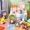 30 Set Welcome Back to School Gifts for Students Teachers Stuffed Animals Bulk Mini First Day of School Plush Animals with Card Small Stuffed Doll Tiny Keychain Classroom Gift Party Favors