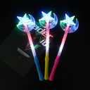 4 Pcs LED Light Up Wands Magic Wand For Party, Concert and Event (Star Moon)