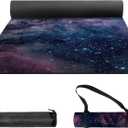 nuveti Yoga Mat Print Extra Thick TPE Non Slip Fitness Exercise Mat with Carrying Bag,72"x24" Extra Thick 6MM Exercise & Workout Mat for Yoga, Pilates Fitness and Floor Exercises